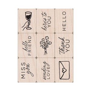 Hero Arts Everyday Mini Tub Woodblock Stamps