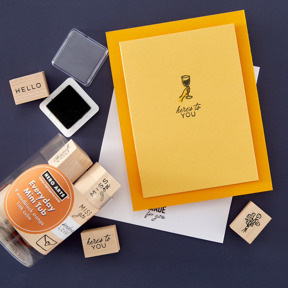 Hero Arts Everyday Mini Tub Woodblock Stamps