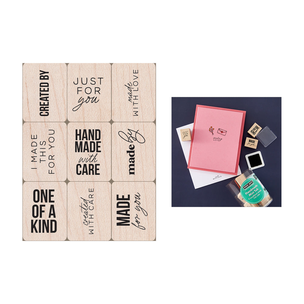 Hero Arts Handmade Mini Tub Woodblock Stamps
