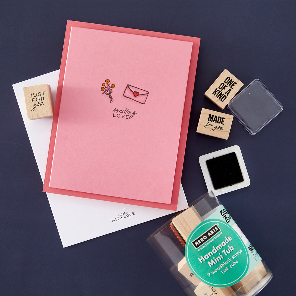 Hero Arts Handmade Mini Tub Woodblock Stamps