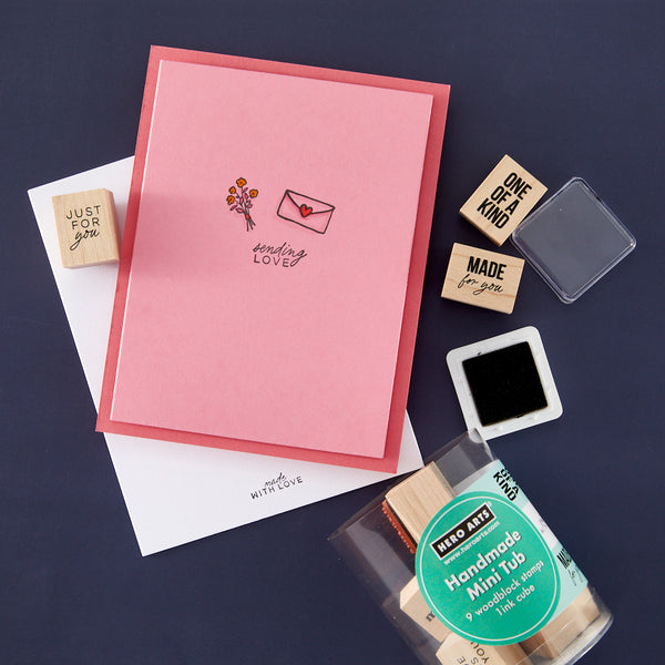 Hero Arts Handmade Mini Tub Woodblock Stamps