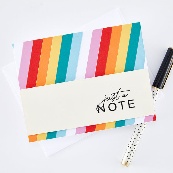 Hero Arts Just A Note Woodblock Ink 'N Stamp Set