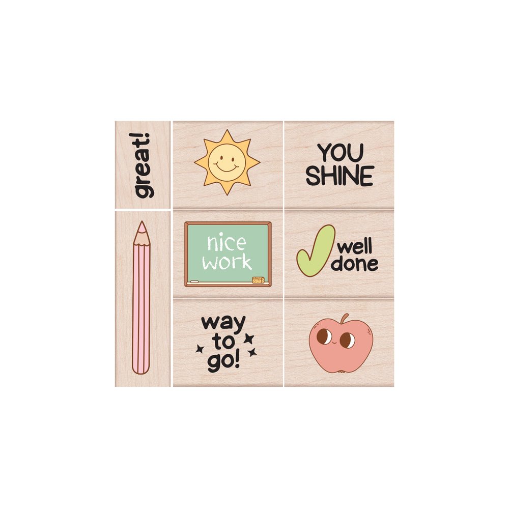 Hero Arts Well Done Woodblock Stamp Set