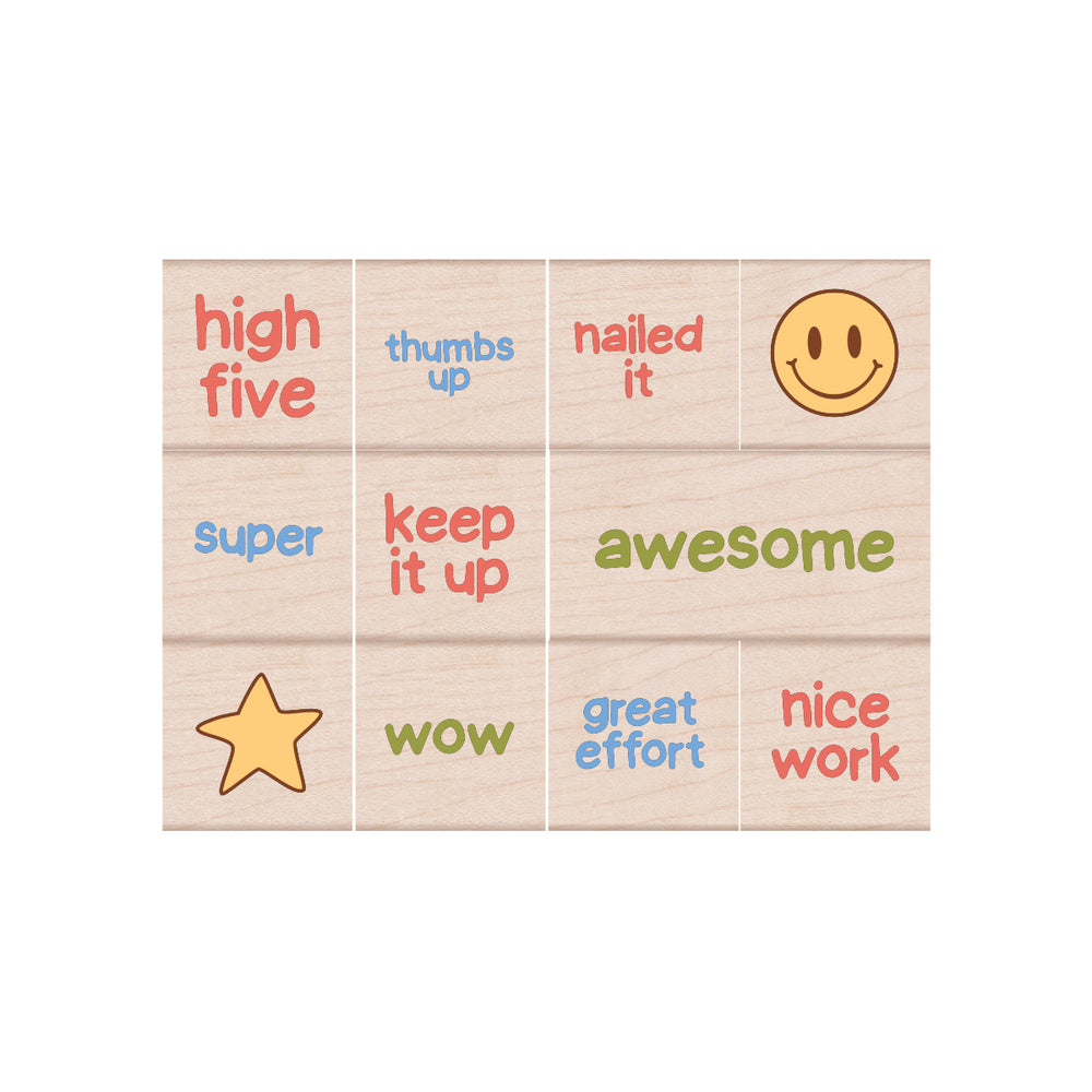 Hero Arts Gold Star Woodblock Stamp Set