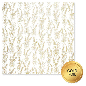 Paper Rose - Gold Foil Lavender & Roses 12x12 Deluxe Paper Collection