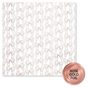 Paper Rose - Rose Gold Foil Lavender & Roses 12x12 Deluxe Paper Collection