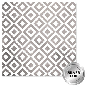Paper Rose - Silver Foil Lavender & Roses 12x12 Deluxe Paper Collection