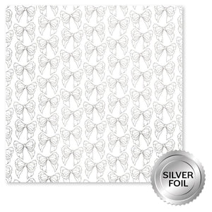 Paper Rose - Silver Foil Lavender & Roses 12x12 Deluxe Paper Collection