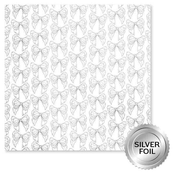 Paper Rose - Silver Foil Lavender & Roses 12x12 Deluxe Paper Collection