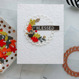 Mini Fall Blooms Etched Dies from the Fall Traditions Collection