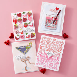 Valentine Happy Hour Sentiments BetterPress Plate & Die Set from the Love on the Rocks Collection
