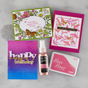 Hero Arts Lavish Flourish Letterpress + Foil Plate