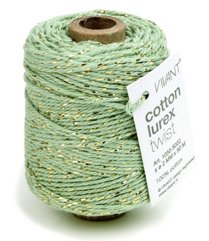 Vivant Lurex Nile/Light Olive Cotton Cord -54.68 yards