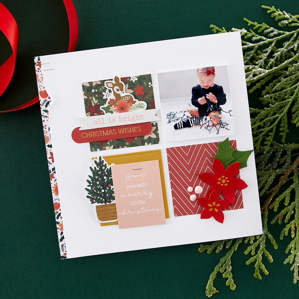 In the Pines Embossing Folder from the Make It Merry Collection