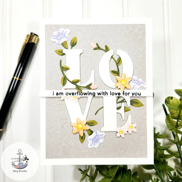 Hero Arts Loving Sentiment Strips Clear Stamps