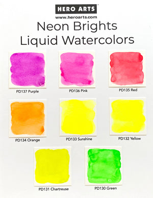 Hero Arts  Neon Brights Pink Liquid Watercolor