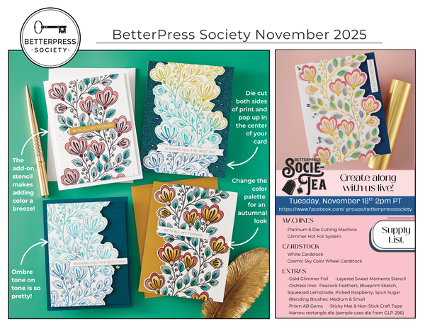 Friendship Grows Press Plate & Die Set - BetterPress Society November 2025