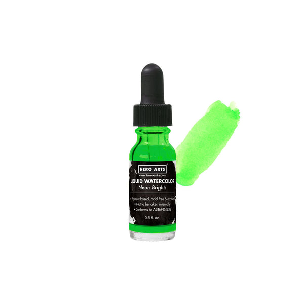 Hero Arts Neon Brights Green Liquid Watercolor