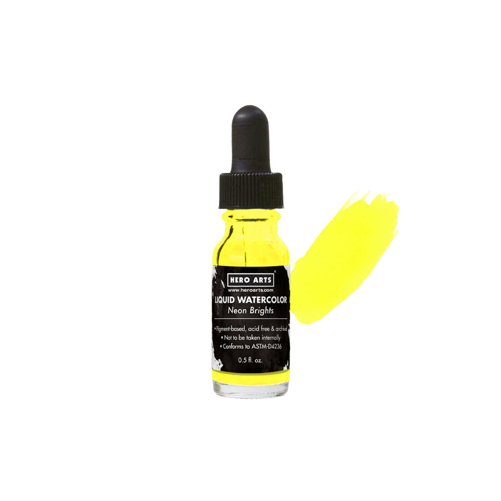 Hero Arts Neon Brights Yellow Liquid Watercolor