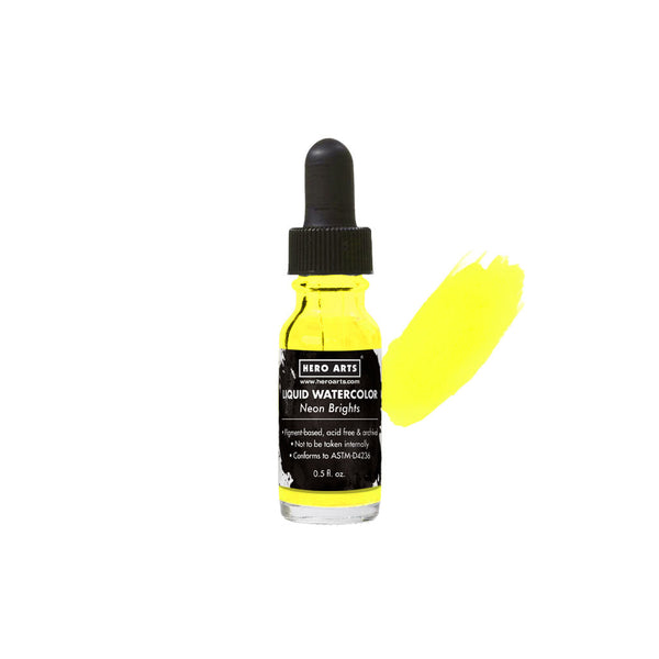 Hero Arts Neon Brights Yellow Liquid Watercolor