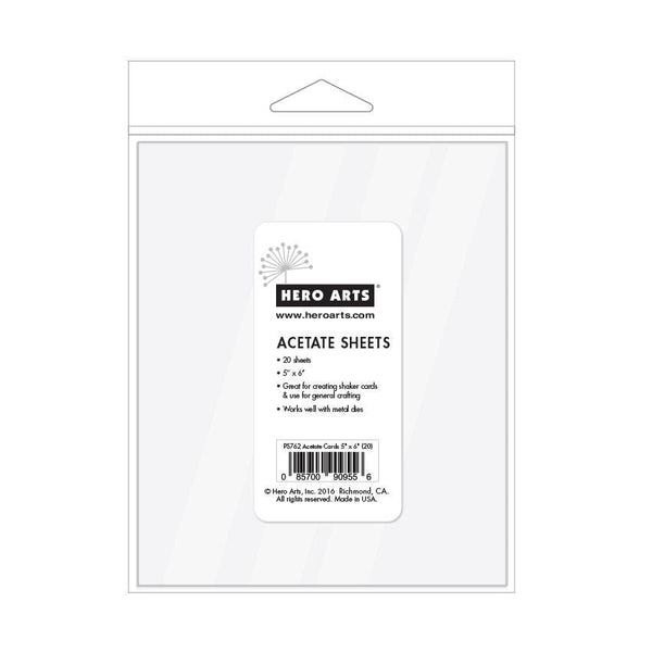 Hero Arts Acetate Sheets 5 x 6" - 20 Pack