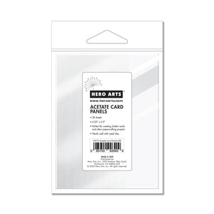 Hero Arts Clear Card Panels 4.25 x 5.5" - 20 Pack