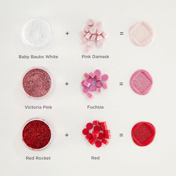 Fuchsia Wax Beads from the Sealed by Spellbinders Collection