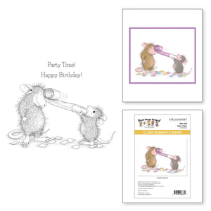 Party Time! Cling Rubber Stamp Set from the House-Mouse Everyday Collection