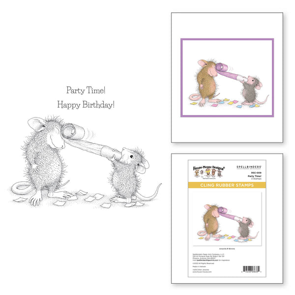 Party Time! Cling Rubber Stamp Set from the House-Mouse Everyday Collection