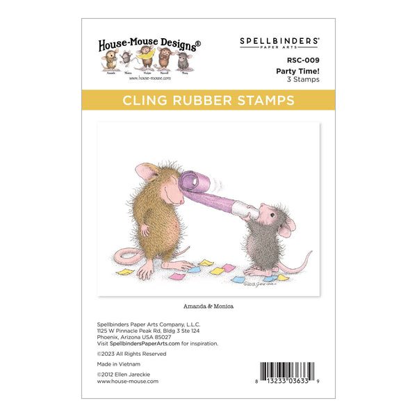 Party Time! Cling Rubber Stamp Set from the House-Mouse Everyday Collection