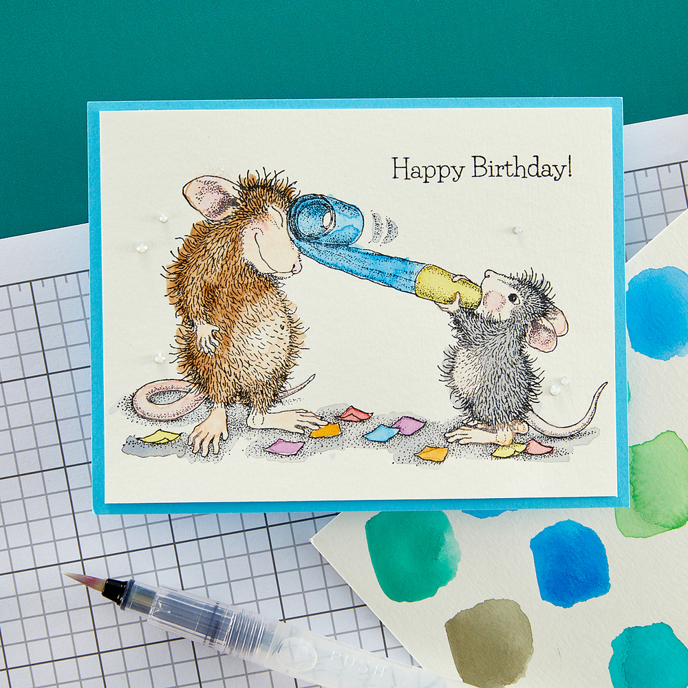 Party Time! Cling Rubber Stamp Set from the House-Mouse Everyday Collection