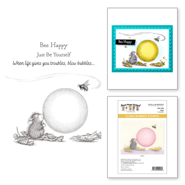 Pop! Cling Rubber Stamp Set from the House-Mouse Summer Fun Collection