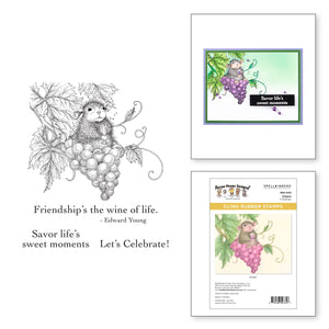 Cheers Cling Rubber Stamp from the House-Mouse Sweet Moments Collection