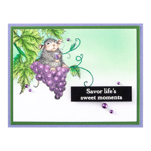 Cheers Cling Rubber Stamp from the House-Mouse Sweet Moments Collection