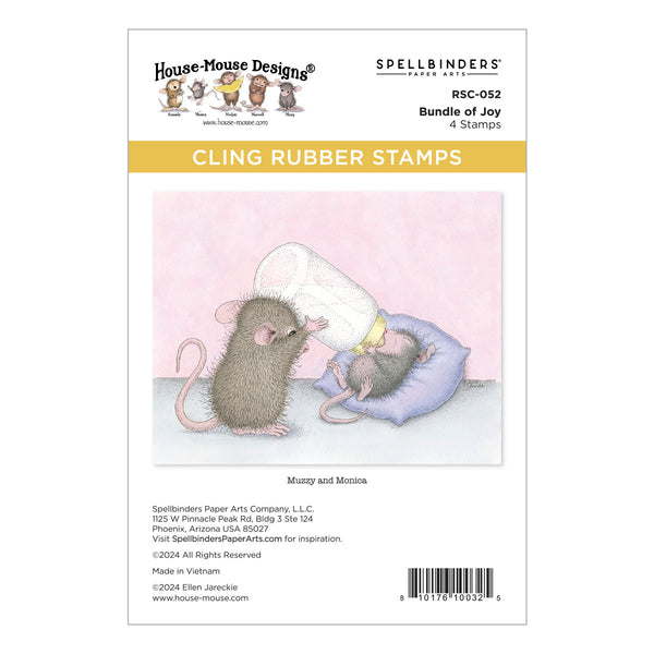 House-Mouse Bundle of Joy Cling Rubber Stamp Set