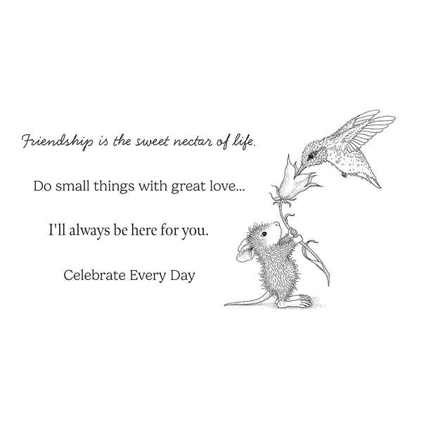 Sweet Nectar Cling Rubber Stamp Set from the House-Mouse Rare Bloom Collection