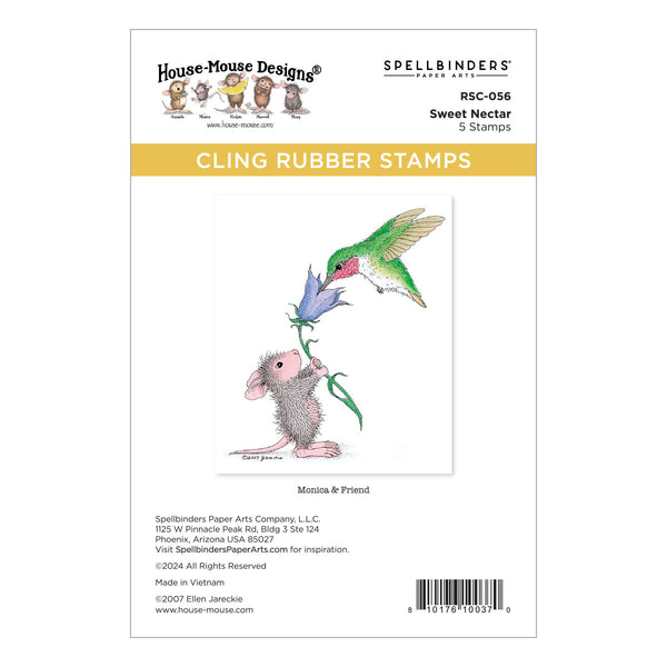 Sweet Nectar Cling Rubber Stamp Set from the House-Mouse Rare Bloom Collection