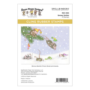 Snowy Smiles Cling Rubber Stamp Set from the House-Mouse Tree-mendous Christmas Collection