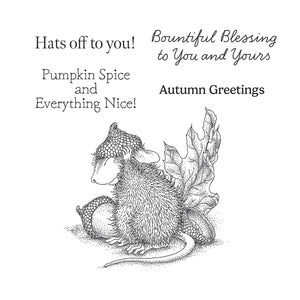 Hats Off to You! Cling Rubber Stamp Set from the House-Mouse Tree-mendous Christmas Collection