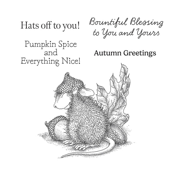 Hats Off to You! Cling Rubber Stamp Set from the House-Mouse Tree-mendous Christmas Collection