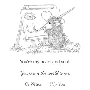 Heart and Soul Cling Rubber Stamps from the House-Mouse Heart and Soul Collection