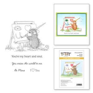 Heart and Soul Cling Rubber Stamps from the House-Mouse Heart and Soul Collection