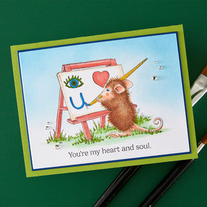 Heart and Soul Cling Rubber Stamps from the House-Mouse Heart and Soul Collection