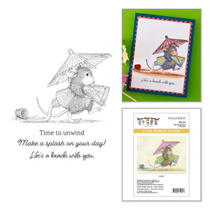 House-Mouse Fun in the Sun Cling Rubber Stamp Set