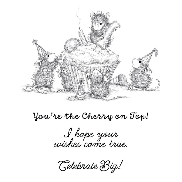 House-Mouse The Cherry on Top Cling Rubber Stamp Set