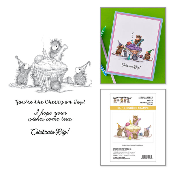 House-Mouse The Cherry on Top Cling Rubber Stamp Set