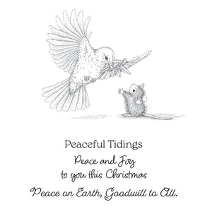 House-Mouse Sending Peace Cling Rubber Stamp Set