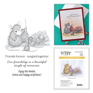 House-Mouse Tangled Cling Rubber Stamp Set
