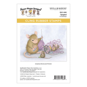 House-Mouse Tangled Cling Rubber Stamp Set