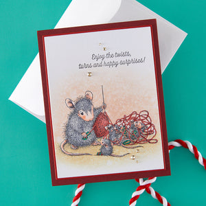 House-Mouse Tangled Cling Rubber Stamp Set